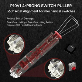 KEMOVE P10-V1 Semi-Automatic Switch Puller Keycap Puller: Fast & Pain-Free Removal for Keyboard Cleaning, Custom Modding, Switch Lubing, Rapid Repair, Maintenance