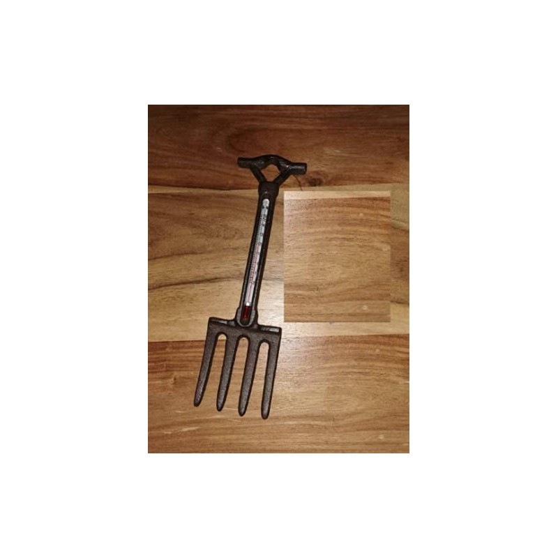 Vintage Cast Iron Outdoor Home Garden Tool Wall Fork Hanging