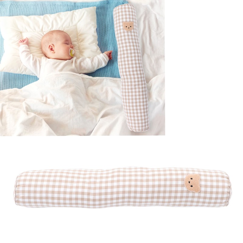 Multifunctional Baby Bolster Soft Breathable Cotton Cute Bear Pattern Infant