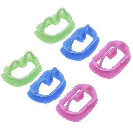 Chargenyang Silicone Mouth Opener, Dental Cheek Retractor for Teeth Whitening,Reusable Intraoral Lip Retractor (6, Multi-Colored)