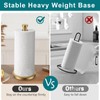 Paper Towel Holder Countertop, Gold Paper Towel Roll Holder for