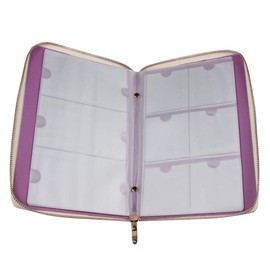 FingerAngel 72 Slots Holographic Nail Plates Holder Case Stamping Templates Organizer Square & Round Printing Molds Collection Manicure Tool Accessorie (Silver)