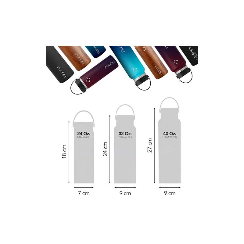 Termo Botella de Agua, Termo de Acero Inoxidable sin BPA,