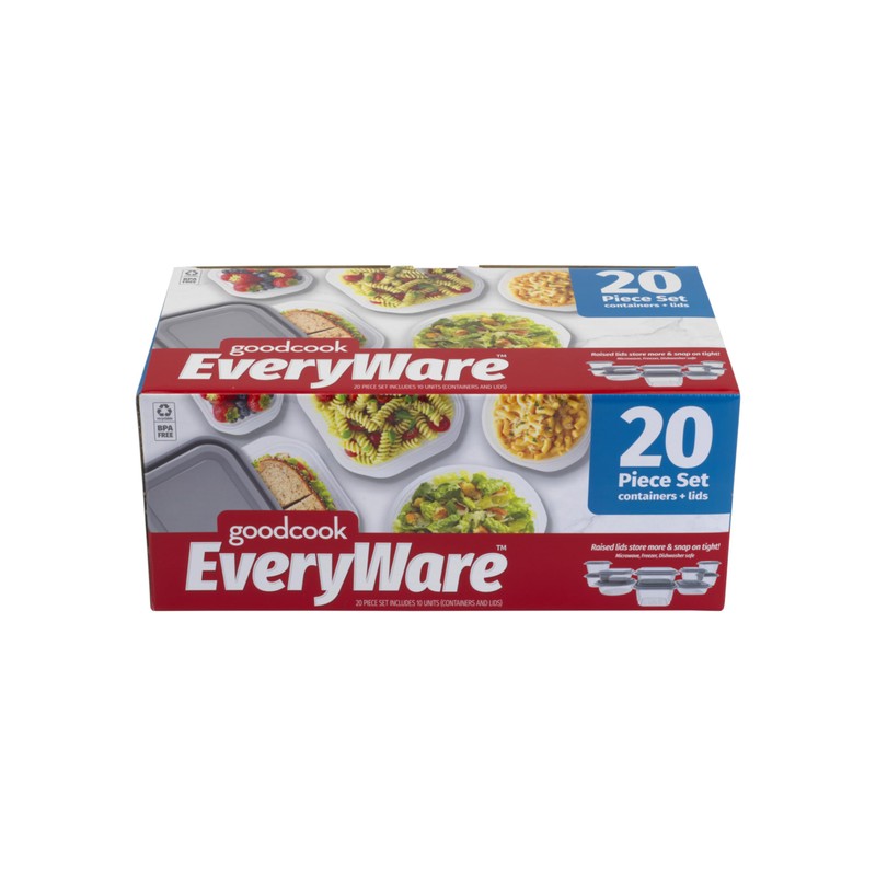 GoodCook EveryWare 20 Piece Boxed Container Set, BPA Free