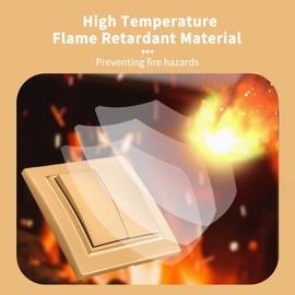 On/Off Switch 2 Way Wall Switch Gold Mechanical Wall Switch 86mm Standard Switch 10Amp 250V