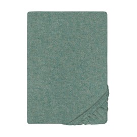 biberna 0841380 Melange Flannel Fitted Sheet