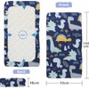 2 Pack Cot Bed Sheets, Cot Sheets 140x70 Fitted Cotton