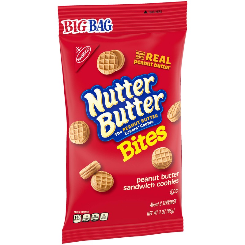Nutter Butter Bites Peanut Butter Sandwich Cookies Big Bag, 1