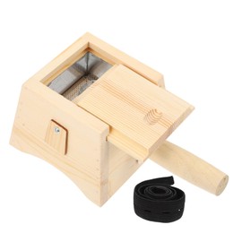 FOMIYES Natural Bamboo Moxibustion Box Home Use Non-painted Handle Iron Plate Anti-scald Single Column Box for Therapy