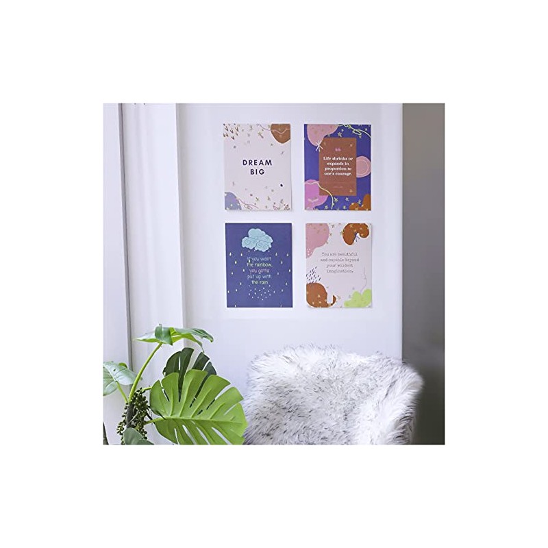 Paquete de 4 pósteres de 21,5 x 28 cm |