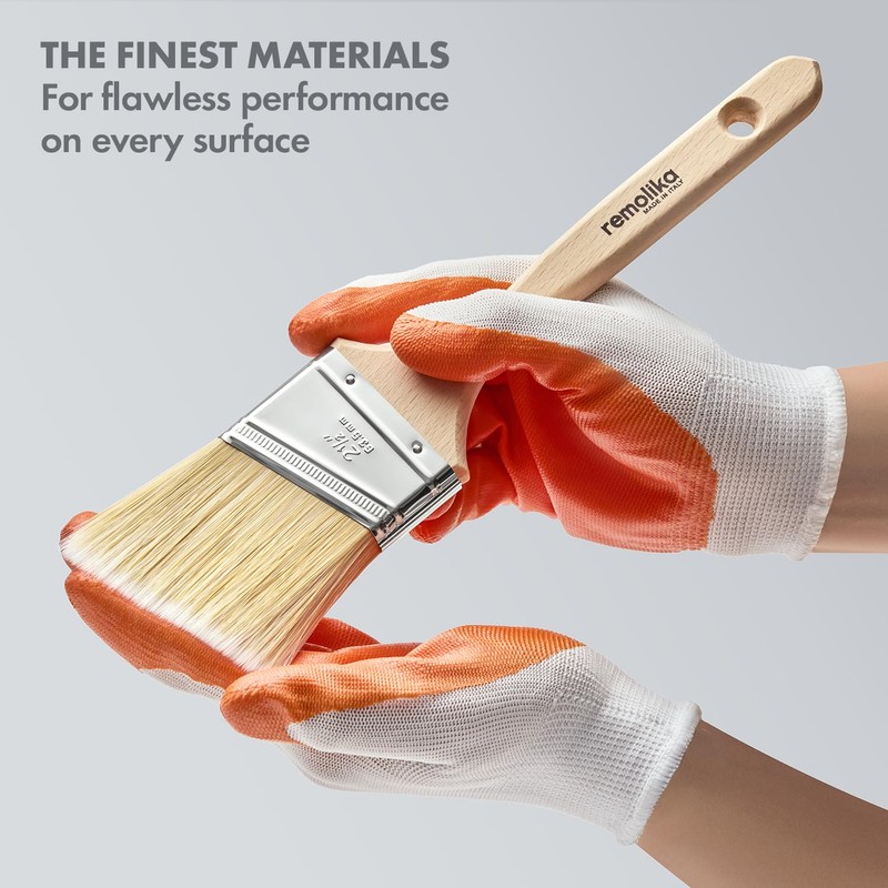 Remolika Premium 2.5 Inch Angle Sash Paint Brush - Made