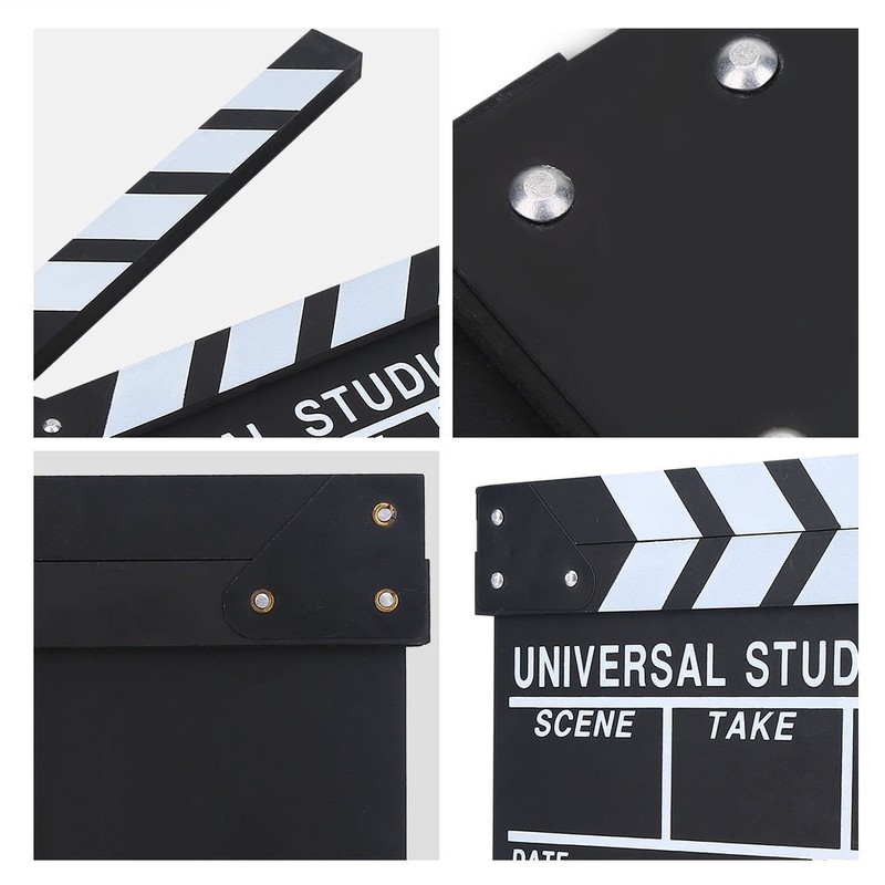 Director Clapperboard, Wooden Director's Film Movie Clapper Board Action Sign