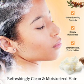 Set Herbishh con Shampoo, Acondicionador y Mascarilla de Aceite de Argán Marroquí Hidratación y Limpieza Profunda para Cabello Seco, Dañado y con Frizz Protección UV y para el Color Sin Sulfatos ni Parabenos 500 ml + 500 ml + 300 ml