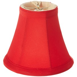 Royal Designs 5" Red Bell Chandelier Lamp Shade, 3 x 5 x 4.5 (DCS-201RED)