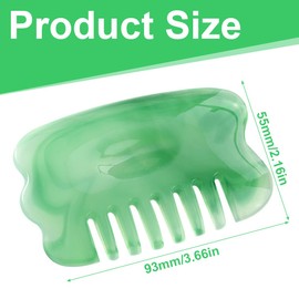 EIHI Set of 2 Guasha Stone Resin Ems Gua Sha Body Gua Sha Gua Sha Rose Quartz Gua Sha Comb