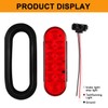 Traberm 6 Pcs 6" Inch Oval LED Trailer Tail Lights