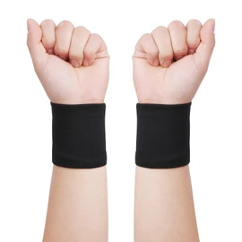 CINECE Wristband, Sweat Absorbent, Quick Drying, Antibacterial, Deodorization, Sports Band, Wrist Band, Sweatproof, Autumn, Winter, Solid, Breathable, Good Elasticity, Wrist Protection (3.1 inches (8 cm), Black)
