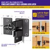 Hulave 304 Stainless Steel Fence Gate Latch, Self-Locking Gravity Gate