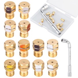 Gosknor Propane Conversion Kit, Gold, Compatible with Kenmore, Frigidaire, Electrolux, Gas to Propane, Easy to Install, 20 Min, Brass and Steel, Freestanding, COOKTOP, Conversion Kit