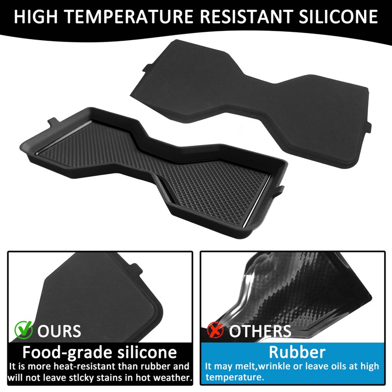 3D Cup Holder Inserts Coaster for Toyota Tacoma Accessories 2024