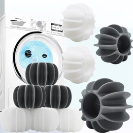 luckaide Dryer Balls, Pack of 10 Wash Balls for Down Jackets, Washing Ball for Washing Machine, Reusable Dryer Ball, Dryer Balls, Tumble Dryer Ball for Clothes Cleaning (6 x 4 cm)