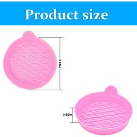 XINLIYA 4PCS Car Cup Holder Coasters, Non-Slip Silicone Vehicle Recessed Water Bottle Mats, Soft Sift-Proof Spill Automotive Interior Cup Pad Accessories, Universal for SUV, Truck, RV (Pink)
