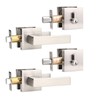 Brotima 2 Pack Keyed Front Door Lockset with Deadbolt, Reversible