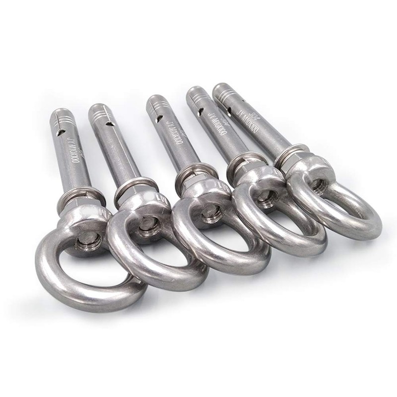 Preamer 5-Pack Eyebolt Bolt Stainless Steel Wall Concrete Brick Anchor