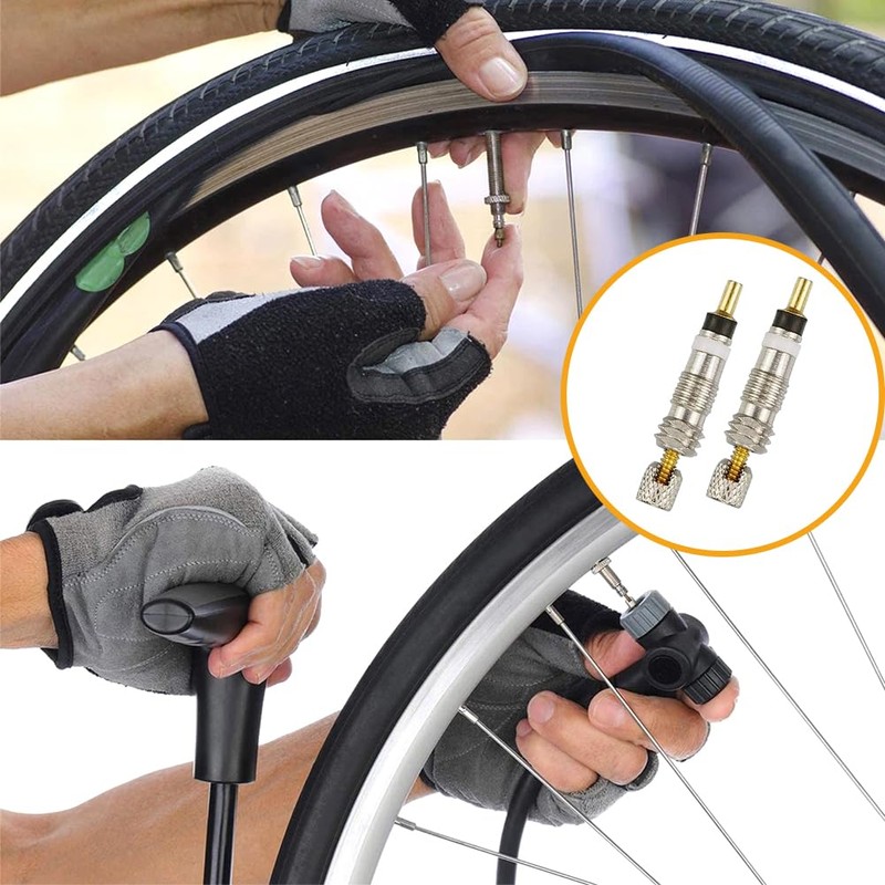 20pcs French Presta Valve Core Kit, Bicycle Valve Adapter with