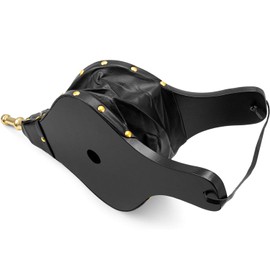 AMAGABELI GARDEN & HOME Fireplace Bellows 15.5"x 7" Large Wood Air Blower Cast Nozzle for Outdoor Camping BBQ Grill Chimney Hand Bellow Pump Pit Barbeque Fire Tools Accessories (Black)