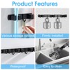 Huryfox Mop and Broom Holder Wall Mounted - Sturdy Stainless