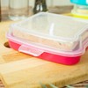 QILZO® Sandwich Holder, Lunch Holder, Snack Box, Reusable Food Storage,