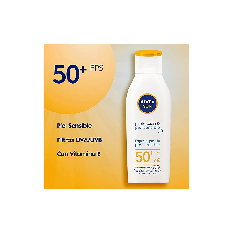 Nivea Sun Protector Solar Loción Fps 50 Para Piel Sensible