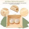 Juexica Tradition Wooden Pizza Dough Proofing Box with Lid Handle