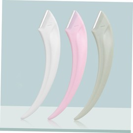 minkissy 6pcs Stainless Steel Eyebrow Razors for Women and Men Portable Facial Hair Shaver with Non Slip Abs Grip Curved Blades for Precise Eyebrow Trimming and Fine Hair Removal