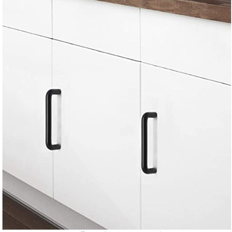 SILVERLINE HARDWARE 4" Inch Round Bar Cabinet Pulls Drawer Handles,