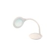 TekLine 39101A Desk Gooseneck 4" Magnifying Lamp, White 30-LED Daylight