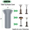 SIRUITON Tabletop Heater Cover Waterproof with Zipper Water-Resistant 22 Inch