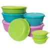 Tupperware Complete Set of 8 Deluxe Modular Nesting Bowls