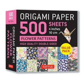 Origami Paper 500 Sheets Flower Patterns: Tuttle Origami Paper: Double-Sided Origami Sheets Printed with 12 Different Illustrated Patterns