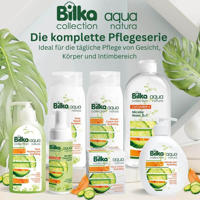 Bilka Collection Aqua Natura Feuchtigkeits-Gesichtscreme – Pflege mit Gurken- und