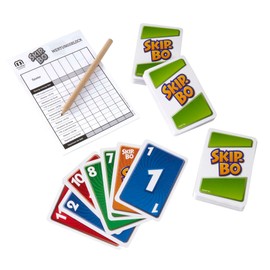 Mattel Games, SKIP Bo , tin box version, sequencying card games, strategy and fun , for ages +7 , german version, L3671