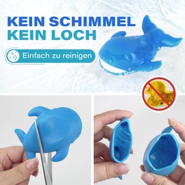 LotFancy Pack of 8 Bath Toys for Baby from 1 2 Years, Bath Toy from 3 4 Years, Children's Toy for Bathtub, No Holes Sea Animals for Boys and Girls