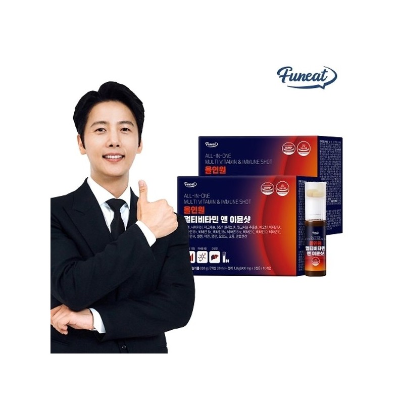 퍼니트 올인원 22종 멀티비타민 앤 이뮨샷 밀크씨슬 10개입 x 2박스