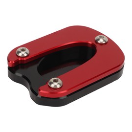 Motorcycle Kickstand Pad Aluminium Alloy Sidestand Foot Rest Replacement for Enfield Meteor 350 2021‑2023 Red