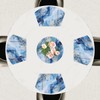PVC Placemats for Round Table Set of 4 with Round