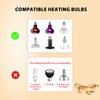 REPTITRIP 5.5" Reptile Heat Lamp Fixture with PID Dimming Thermostat,