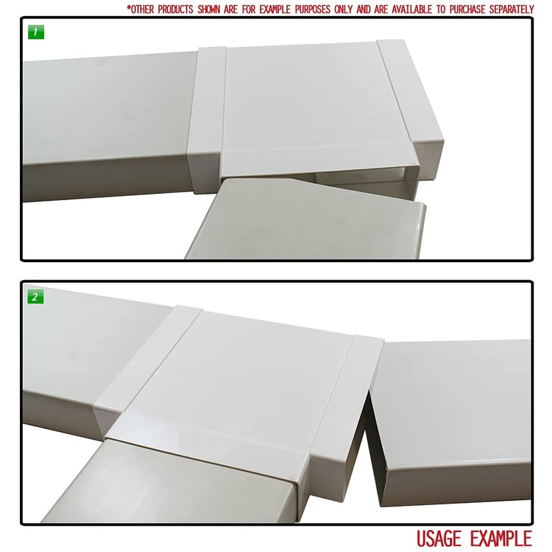 Kair Equal T-Piece Adaptor 204mm x 60mm for Rectangular Plastic