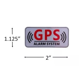 Unbranded Vehicle GPS + Car Alarm System Warning Stickers / 2 Pack + FREE Ship
