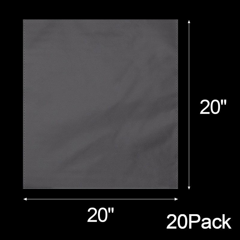 Awpeye Clear Basket Bags 20Pack Large Cellophane Gift Bags for